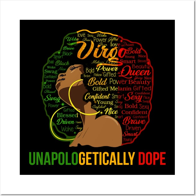 Unapologetically Dope African American Funny Afro Gift Women Wall Art by hadlamcom